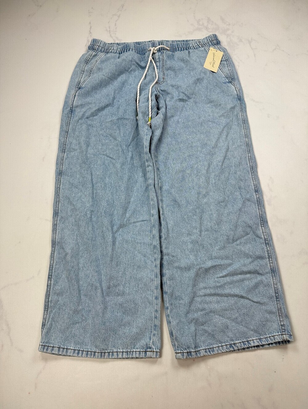 Universal Thread Wide-Leg Pants Light Blue 90s VTG Relaxed Cut - Womens XL